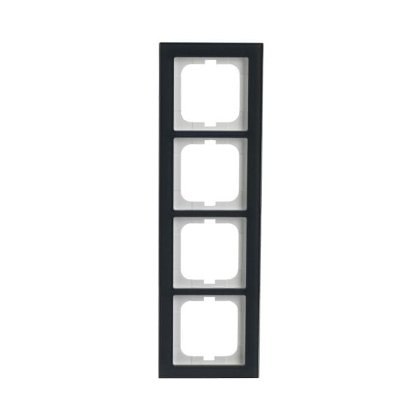BUSCH-JAEGER - Abdeckrahmen 4-fach Glas Auster - Busch-axcent pur