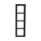 BUSCH-JAEGER - Abdeckrahmen 4-fach Glas Auster - Busch-axcent pur