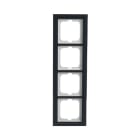 BUSCH-JAEGER - Abdeckrahmen 4-fach Glas Auster - Busch-axcent pur