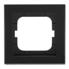 BUSCH-JAEGER - Abdeckrahmen 1-fach Glas schwarz - Busch-axcent pur