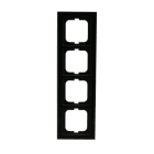 BUSCH-JAEGER - Abdeckrahmen 4-fach Glas schwarz - Busch-axcent pur