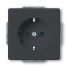BUSCH-JAEGER - SCHUKO-Einsatz Safety+ Schraubklemmen starre/flexible anthrazit - Plattform 63