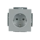 BUSCH-JAEGER - SCHUKO-Einsatz Safety+ Schraubklemmen starre/flexible alusilber - Plattform 63