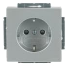 BUSCH-JAEGER - SCHUKO-Einsatz Safety+ Schraubklemmen starre/flexible alusilber - Plattform 63