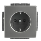 BUSCH-JAEGER - SCHUKO-Einsatz Safety+ Schraubklemmen starre/flexible edelstahl - pur edelstahl