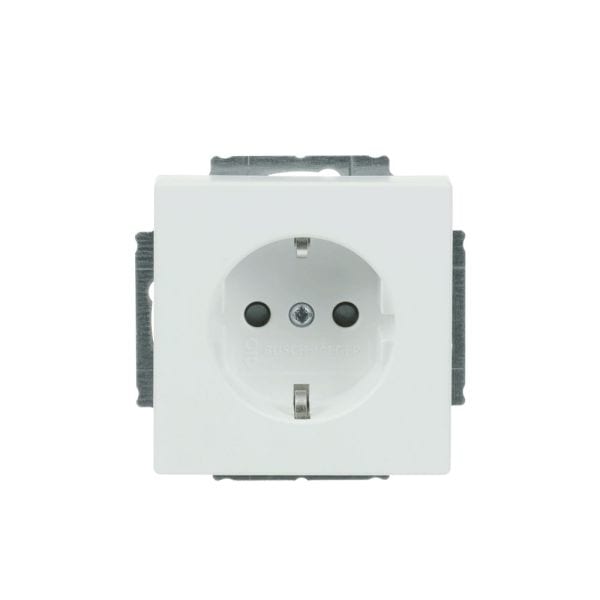 BUSCH-JAEGER - SCHUKO-Einsatz Safety+ Schraubklemmen starre/flexible studiow matt -Plattform 63