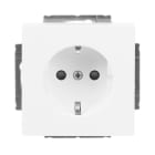 BUSCH-JAEGER - SCHUKO-Einsatz Safety+ Schraubklemmen starre/flexible studiow matt -Plattform 63