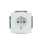 BUSCH-JAEGER - SCHUKO-Einsatz Safety+ Schraubklemmen starre/flexible studiow matt -Plattform 63