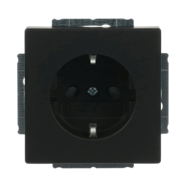 BUSCH-JAEGER - SCHUKO-Einsatz Safety+ Schraubklemmen starre/flexible schwarz matt -Plattform 63