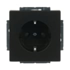 BUSCH-JAEGER - SCHUKO-Einsatz Safety+ Schraubklemmen starre/flexible schwarz matt -Plattform 63