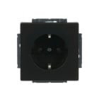 BUSCH-JAEGER - SCHUKO-Einsatz Safety+ Schraubklemmen starre/flexible schwarz matt -Plattform 63