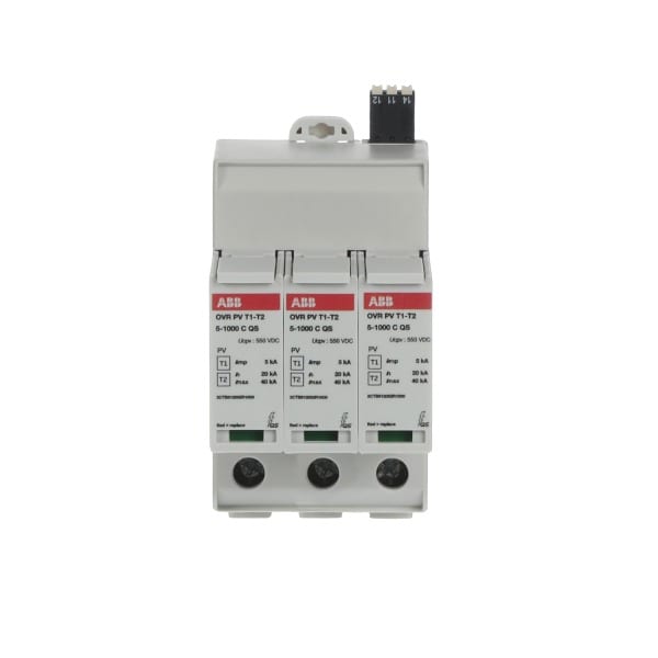 ABB - SPD Typ 1+2 geprüft 5 kA für Leerlaufspannungen bis 1.000 V DC