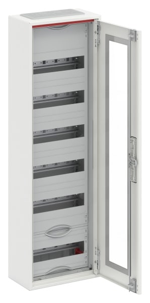 ABB - Kleinverteiler Aufputz 1FB 6-reihig transparente Tür ComfortLine