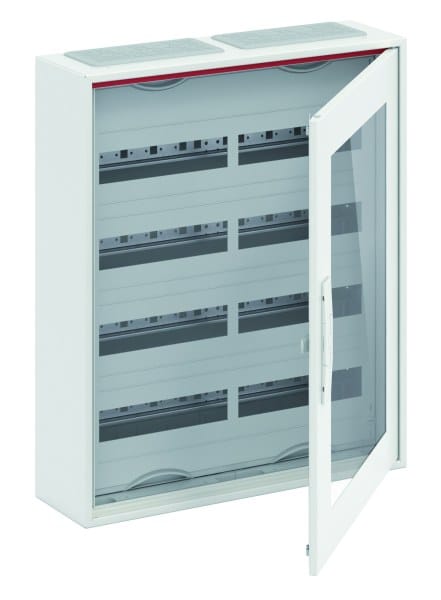 ABB - Kleinverteiler Aufputz 2FB 4-reihig transparente Tür ComfortLine