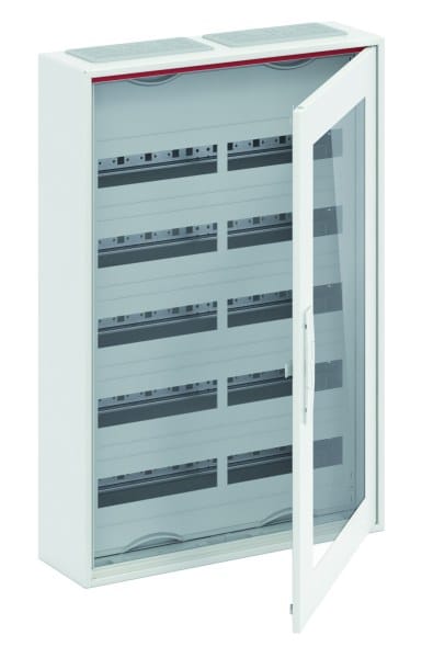 ABB - Kleinverteiler Aufputz 2FB 5-reihig transparente Tür ComfortLine