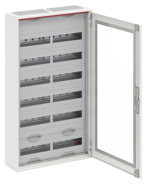 ABB - Kleinverteiler Aufputz 2FB 6-reihig transparente Tür ComfortLine
