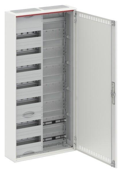 ABB - Kleinverteiler Aufputz 2FB 7-reihig WiFi-Tür mit Kunststoffeinsatz ComfortLine