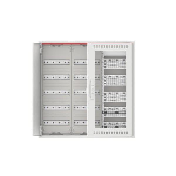 ABB - Kleinverteiler Aufputz 3FB 5-reihig WiFi-Tür mit Kunststoffeinsatz ComfortLine