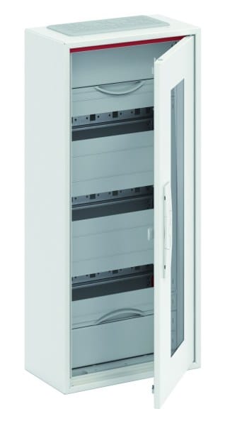 ABB - Kleinverteiler AP 1FB 4-reihig Reihenabstand 150mm transparente Tür ComfortLine