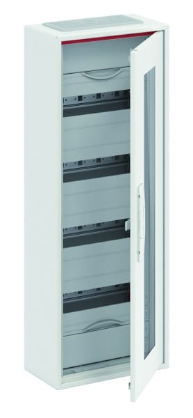 ABB - Kleinverteiler AP 1FB 5-reihig Reihenabstand 150mm transparente Tür ComfortLine