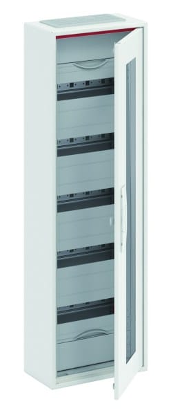ABB - Kleinverteiler AP 1FB 6-reihig Reihenabstand 150mm transparente Tür ComfortLine