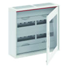 ABB - Kleinverteiler AP 2FB 3-reihig Reihenabstand 150mm transparente Tür ComfortLine