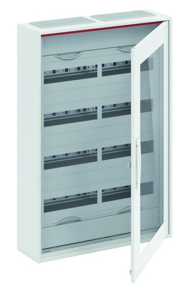 ABB - Kleinverteiler AP 2FB 5-reihig Reihenabstand 150mm transparente Tür ComfortLine