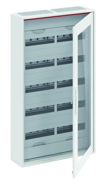 ABB - Kleinverteiler AP 2FB 6-reihig Reihenabstand 150mm transparente Tür ComfortLine