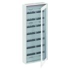 ABB - Kleinverteiler AP 2FB 8-reihig Reihenabstand 150mm transparente Tür ComfortLine