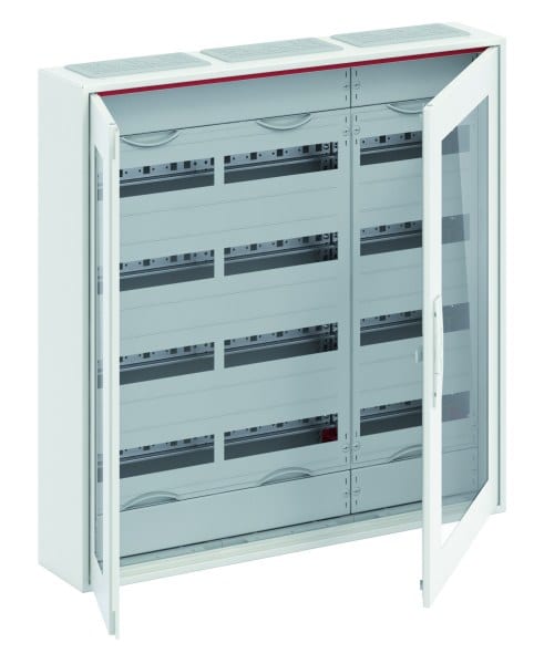 ABB - Kleinverteiler AP 3FB 5-reihig Reihenabstand 150mm transparente Tür ComfortLine