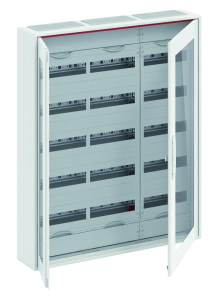 ABB - Kleinverteiler AP 3FB 6-reihig Reihenabstand 150mm transparente Tür ComfortLine