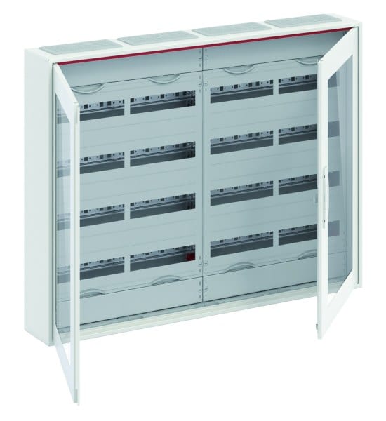 ABB - Kleinverteiler AP 4FB 5-reihig Reihenabstand 150mm transparente Tür ComfortLine
