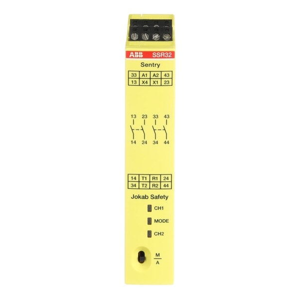 ABB - SENTRY SSR32 24VDC Sicherheitsrelay Relaisausgänge 2 NO + 2 NO verzögert
