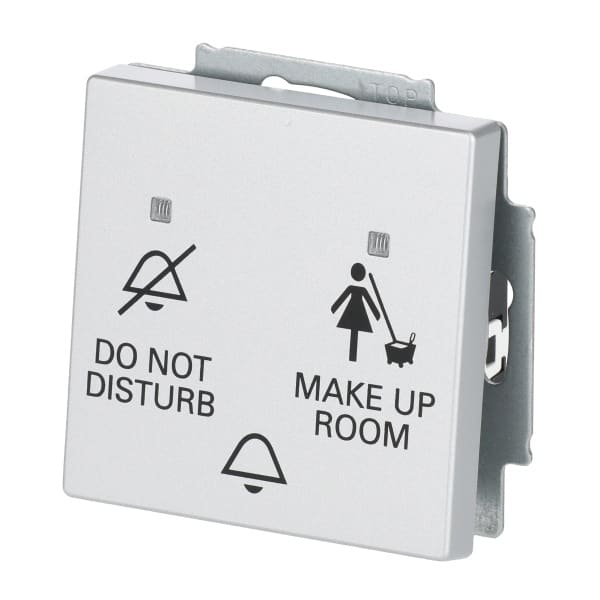 BUSCH-JAEGER - Klingeltaster-Einsatz DND/MUR 230V Ausseneinheit LED alusilber - Plattform 63