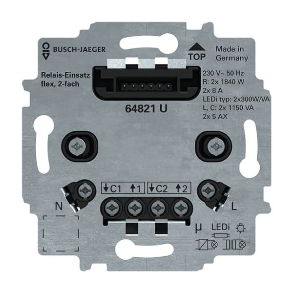 BUSCH-JAEGER - Relais-Einsatz 2-fach 230 V flexTronics / free@home