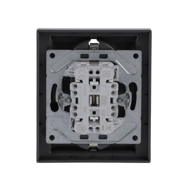 BUSCH-JAEGER - SCHUKO Doppelsteckdose Safety+ edelstahl - pur edelstahl