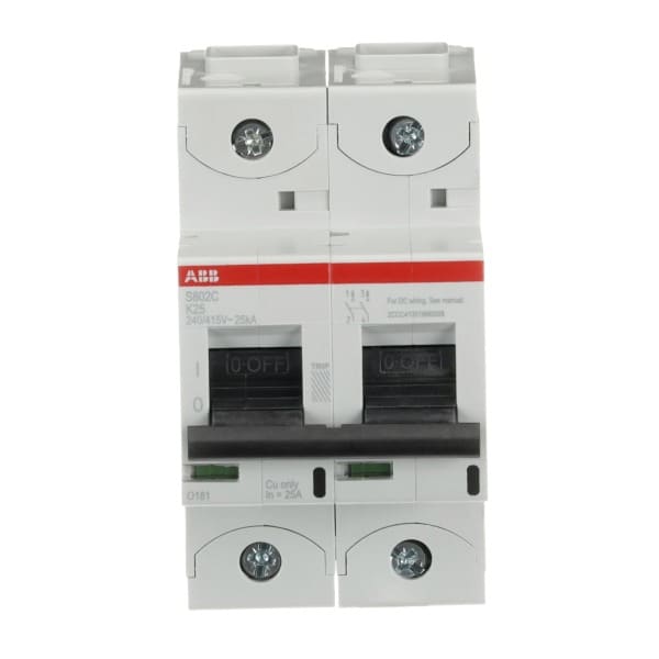 ABB - HLS-Sicherungsautomat 2-polig Charakteristik K Bemessungsstrom 25A 25kA/400VAC