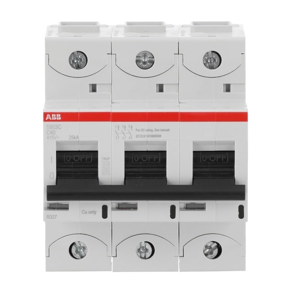 ABB - HLS-Sicherungsautomat 3-polig Charakteristik C Bemessungsstrom 40A 25kA/400VAC
