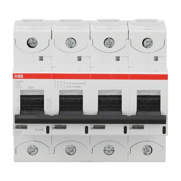 ABB - HLS-Sicherungsautomat 4-polig Charakteristik C Bemessungsstrom 32A 25kA/400VAC