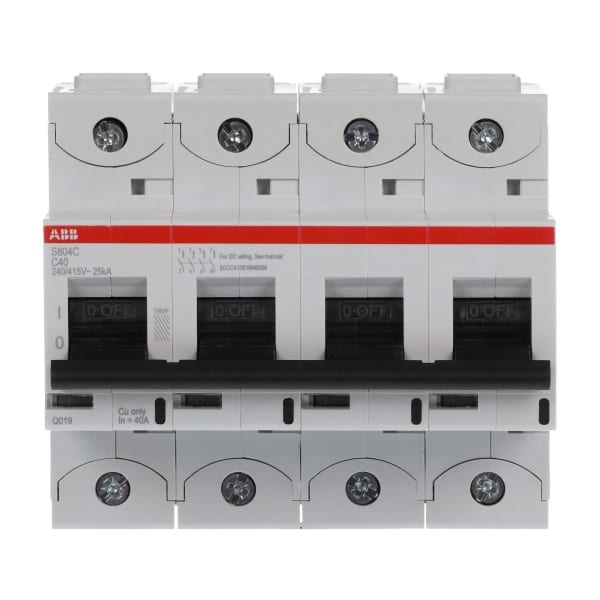 ABB - HLS-Sicherungsautomat 4-polig Charakteristik C Bemessungsstrom 40A 25kA/400VAC
