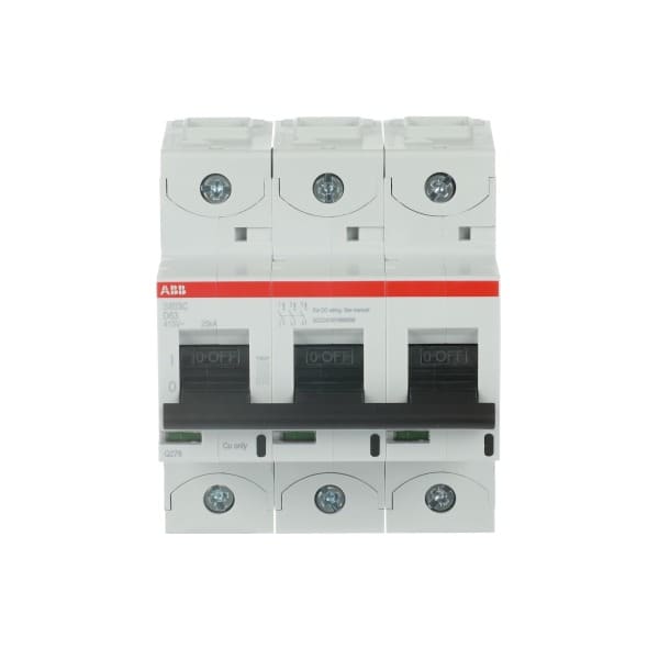 ABB - HLS-Sicherungsautomat 3-polig Charakteristik D Bemessungsstrom 63A 25kA/400VAC