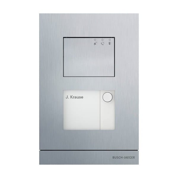 BUSCH-JAEGER - Außenstation Audio 1-fach aluminium - Busch-Welcome 2-Draht
