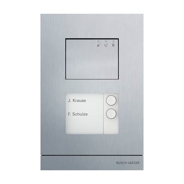 BUSCH-JAEGER - Außenstation Audio 2-fach aluminium - Busch-Welcome 2-Draht