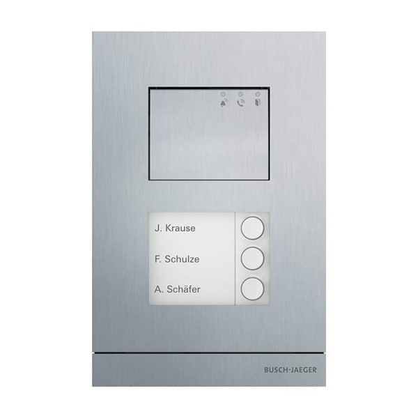 BUSCH-JAEGER - Außenstation Audio 3-fach aluminium - Busch-Welcome 2-Draht