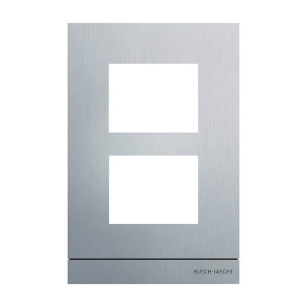 BUSCH-JAEGER - Frontplatte Audio 1/2 aluminium - Busch-Welcome 2-Draht
