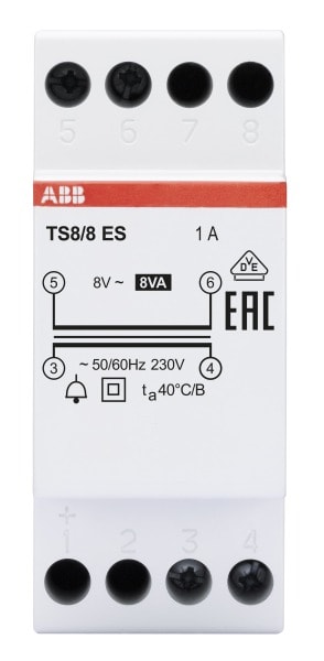 ABB - Klingeltransformator 8 VA 8 V AC Energy Saving