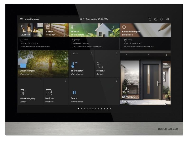 BUSCH-JAEGER - IP Touch 10'' LAN + Wi-Fi schwarz - f@h, KNX, Busch-Welcome IP