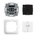 BUSCH-JAEGER - Komplettset WL LED-Dimmer-Einsatz mit Bedienelement 2-fach alpinweiß - Reflex SI