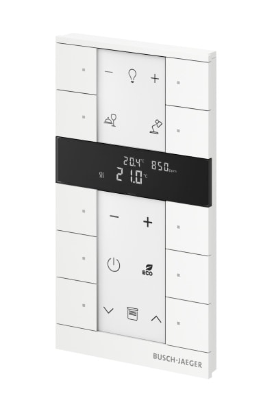 BUSCH-JAEGER - free@home Tenton Raumtemperaturregler CO2/Feuchtesensor/IAQ 10-fach studiow matt