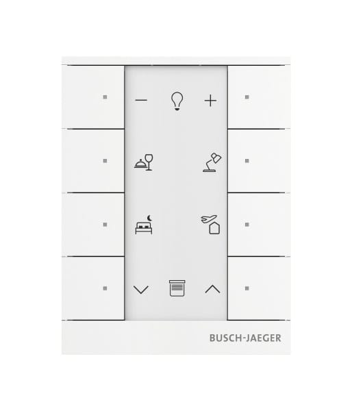 BUSCH-JAEGER - free@home Tenton Bedienelement 8-fach studioweiß